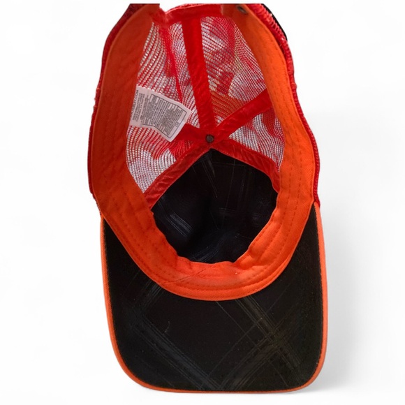 2010 Orange & Tan Hurley Logo Trucker Hat EUC - Picture 8 of 8